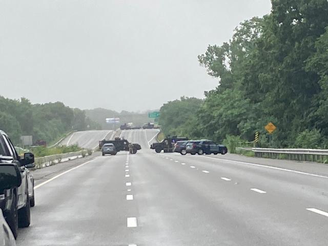 Massachusetts highway shut due to police standoff with heavily armed men