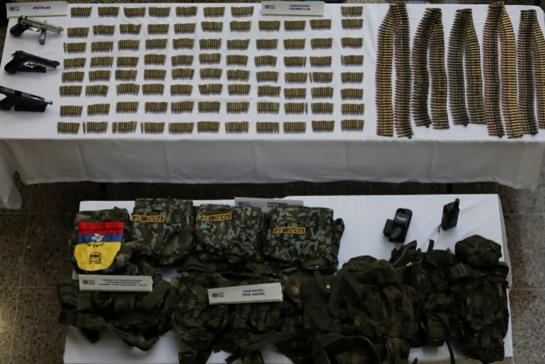 Colombian police seize weapons from FARC dissidents in important blow to armed group.